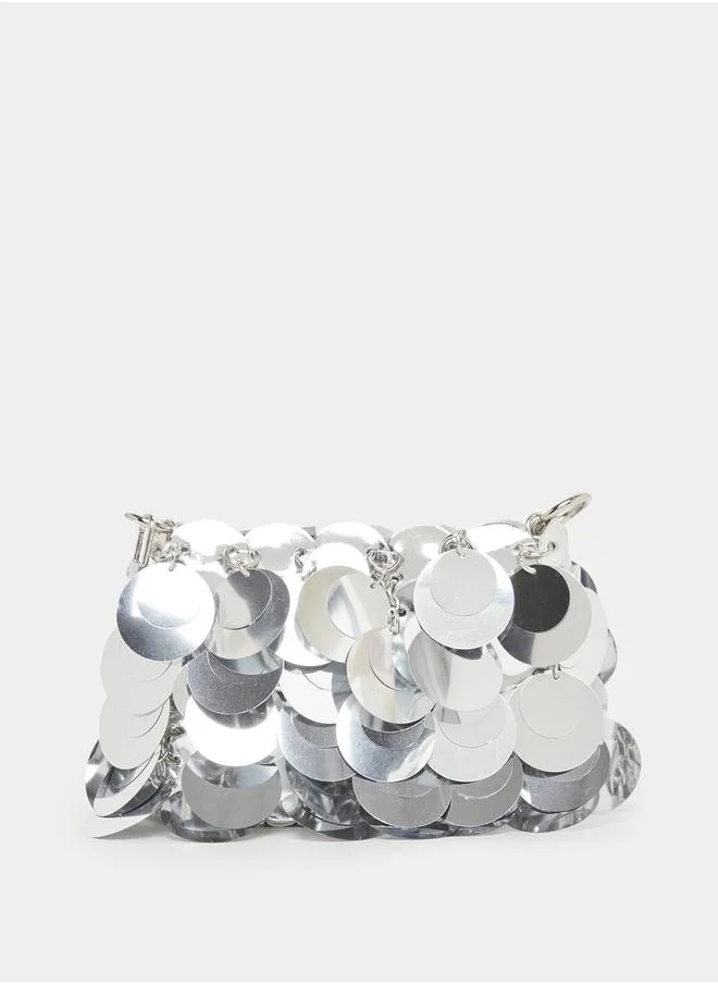 Styli Embellished Mini Bag with Chain Strap