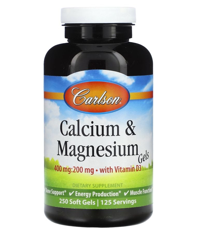 Calcium & Magnesium Gels with Vitamin D3 250 Soft Gels