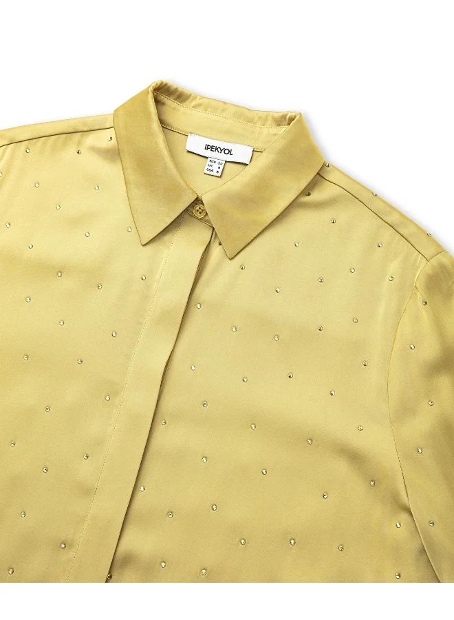 ابيكول قميص مرصع بالكريستال