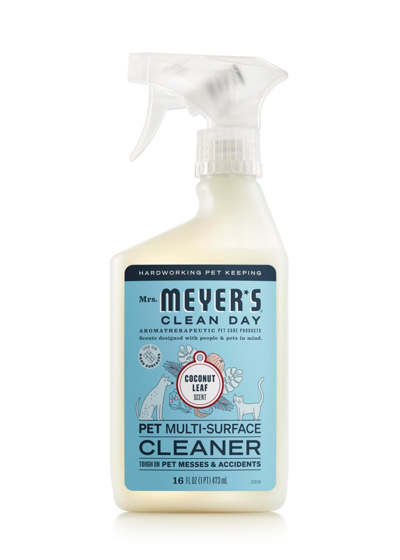 Mrs. MEYER'S CLEAN DAY Pet Multi-Surface Cleaner, Coconut Leaf Scent, 16oz - Image 1