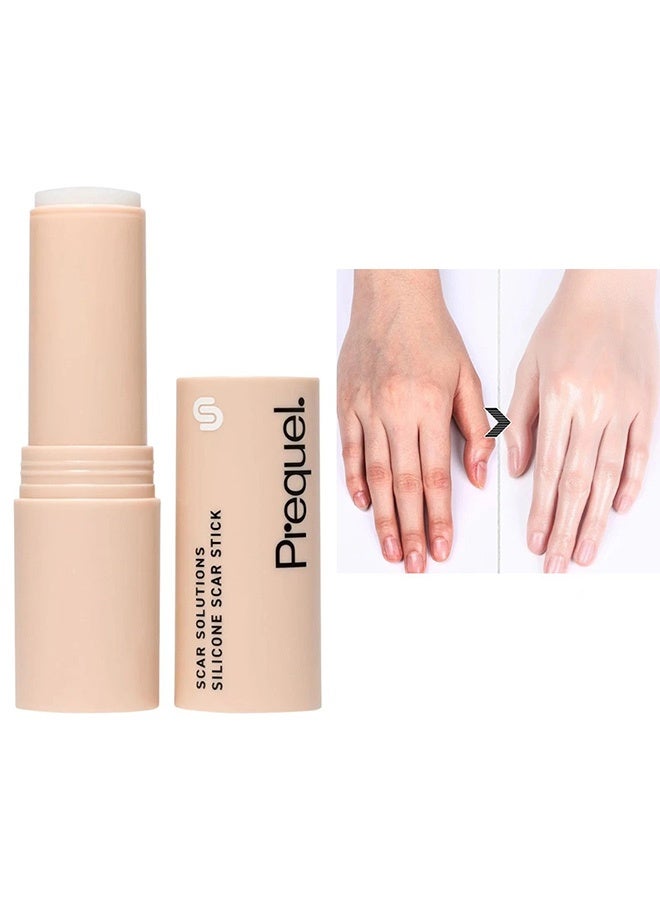 Prequel Skin Scar Solutions 60% Silicone Scar Stick. Thick Solid Velvety Film for Scars. Formula Infused with Centella Asiatica Extracts and Vitamin E. Soothing and Occlusive - Image 1