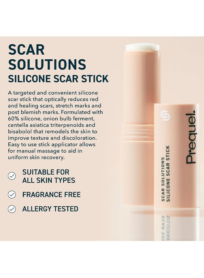 Prequel Skin Scar Solutions 60% Silicone Scar Stick. Thick Solid Velvety Film for Scars. Formula Infused with Centella Asiatica Extracts and Vitamin E. Soothing and Occlusive - Image 2