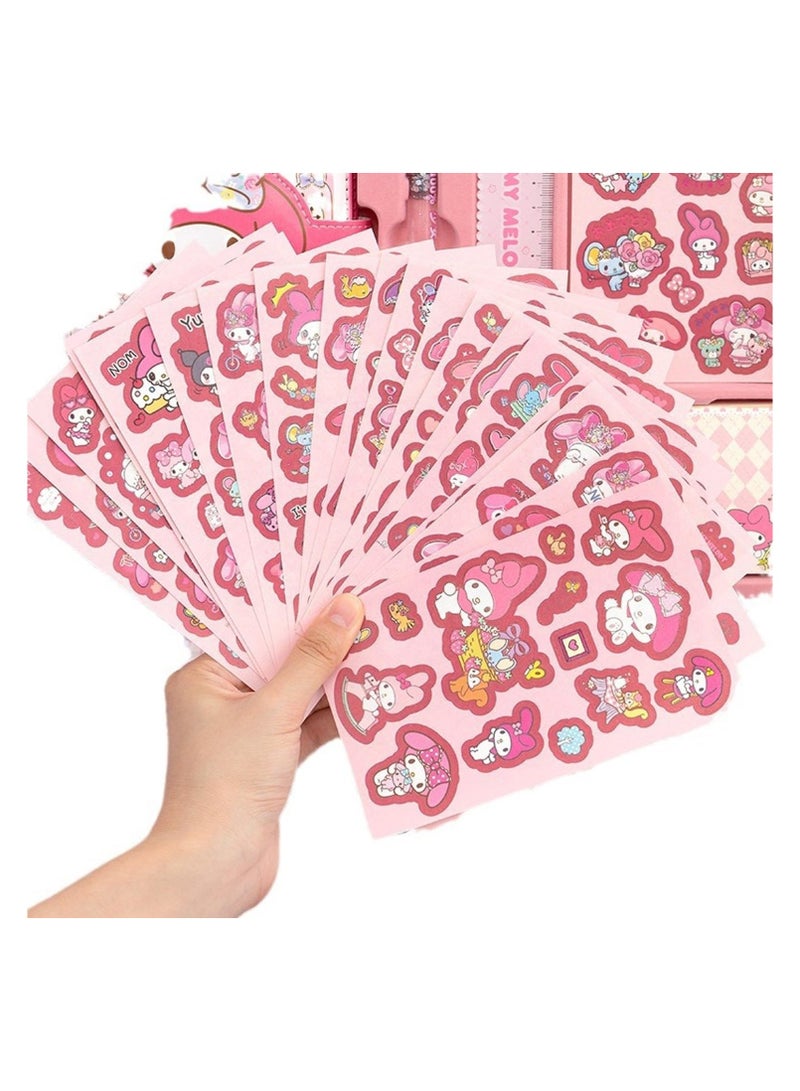 General Melody Stationery Set - Booklet Planner, Pocket Notepad, Tape, Ruler, Pen and Stickers - Perfect Birthday Gift for Girls aged 4-12, Ideal Back to School Gift for Kids!  - Image 4