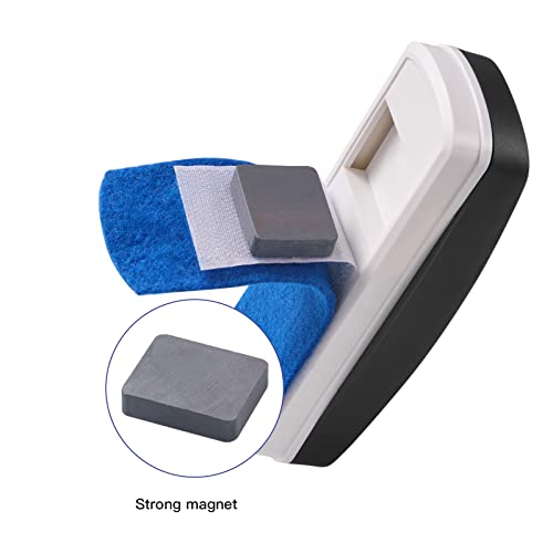 Ddaowanx Whiteboard Eraser, Magnetic Dry Erase Eraser, Glass Board Eraser,School and Office Supplies, Pack of 2 (Black) - Image 5