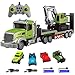 Fistone RC SemiTrailer Truck Excavator Toy Set 112 Scale with Sound and Lights 24Ghz Remote Control Flatbed Truck and Excavator Toys for Boys 612 Years Old - Image 3