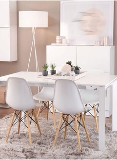 Generic Dining Chair,Fashion Office Chair Modern Side Dining Chairs Kitchen Chair Ergonomics Outdoor Plastic Chair Lounge Reception Chairs for Dining Room/Living Room  - Image 2