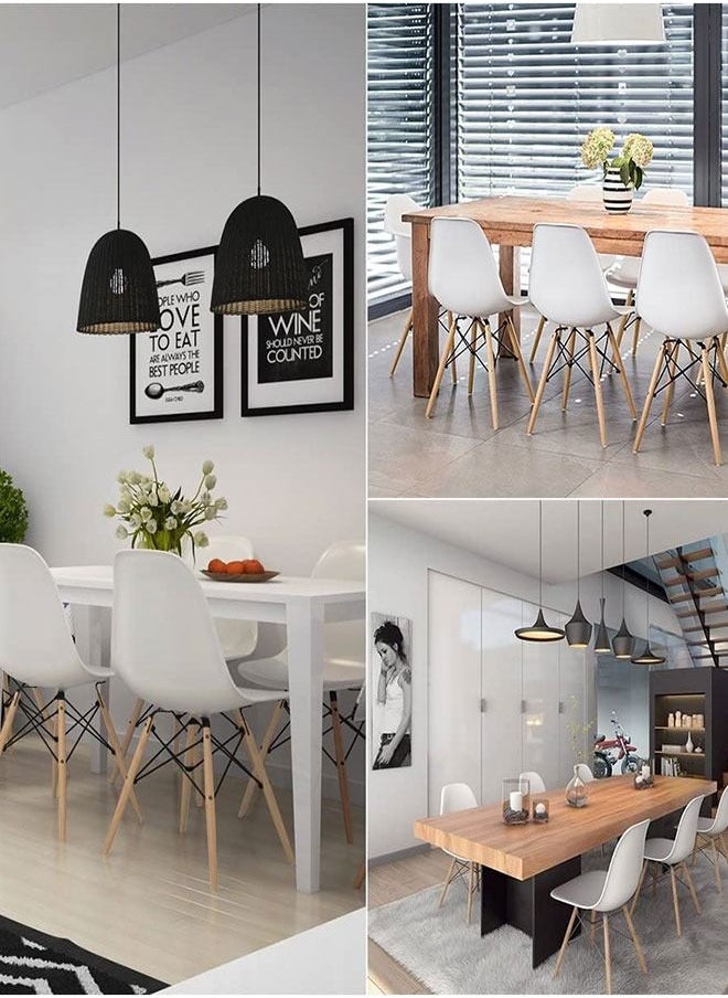 Generic - Dining Chair,Fashion Office Chair Modern Side Dining Chairs Kitchen Chair Ergonomics Outdoor Plastic Chair Lounge Reception Chairs for Dining Room/Living Room - Image 1