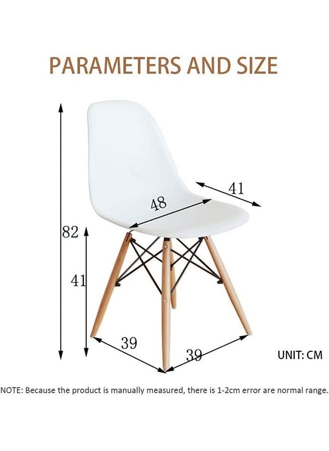 Generic - Dining Chair,Fashion Office Chair Modern Side Dining Chairs Kitchen Chair Ergonomics Outdoor Plastic Chair Lounge Reception Chairs for Dining Room/Living Room - Image 1