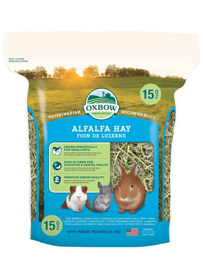 Oxbow Alfalfa Hay for Small Pets 425g - Image 1