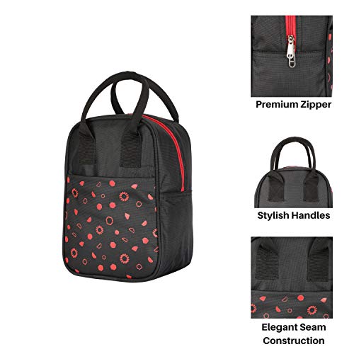999 Lunch Bags (RED) Carry on Lunch Bag for School Office Picnic Travel Camping Outdoor Compact Heat Preservation Waterproof Meal Bag for Men Women and Kids - Image 3
