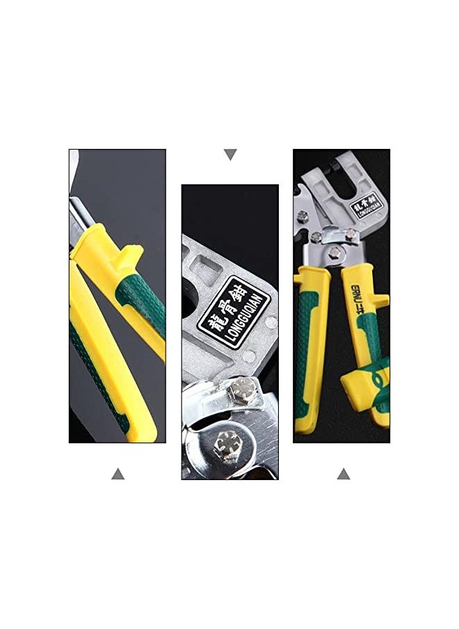 SYOSI Stud Nailless Crimper Drywall Tools Single Hand Punch Lock Crimper Framing Fastening Crimping Hand Tool for Wire Cable Cutting Crimping (Yellow)  - Image 5