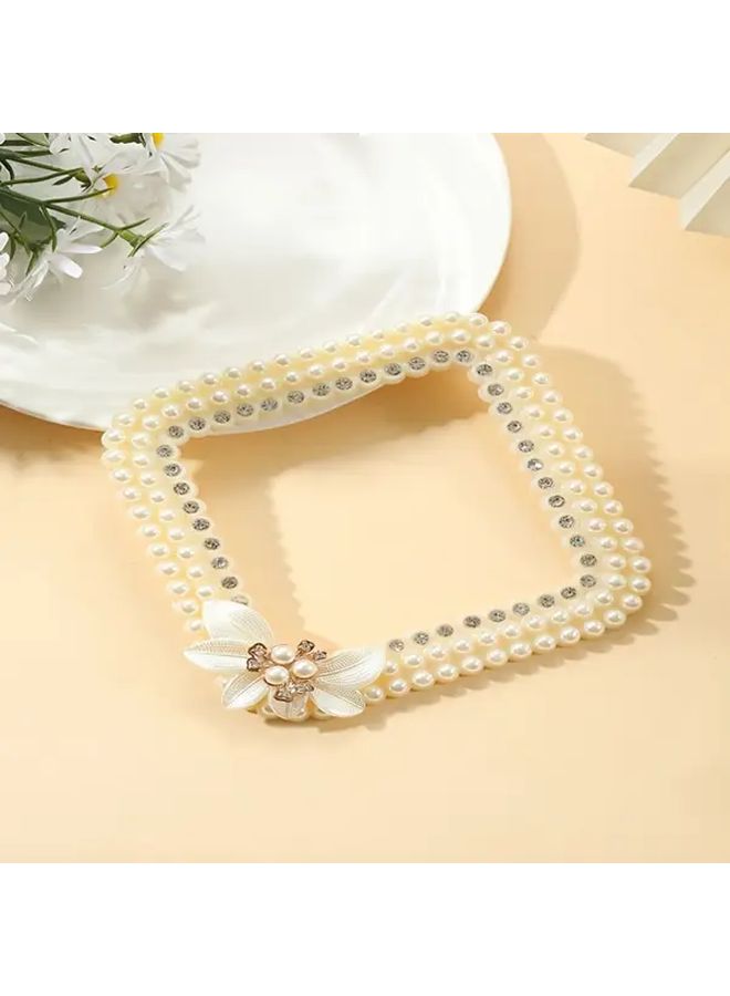 Beige Double Opening Floral Switch Decal Removable Self-Adhesive Plastic Wall Decoration Glitter Accents - Image 5