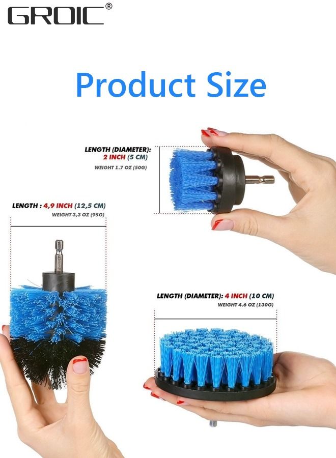 GROIC 8 Piece Spin Brush Car Cleaning Kit,Electric Matte Band Extending Extended Accessories Multi-Purpose Cleaning, Suitable for Car,Car Tool - Image 4
