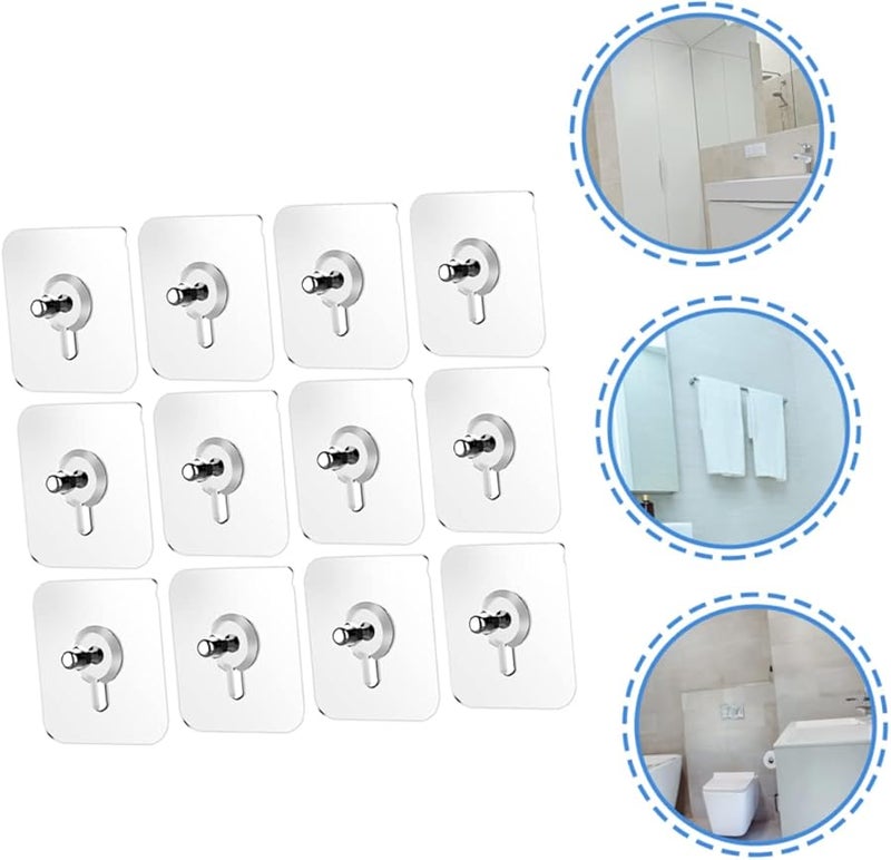 50 قطعة من خطافات الحائط اللاصقة ذاتية اللصق، قوية التثبيت متعددة الأغراض للمطبخ دون إتلاف الجدران - Image 3