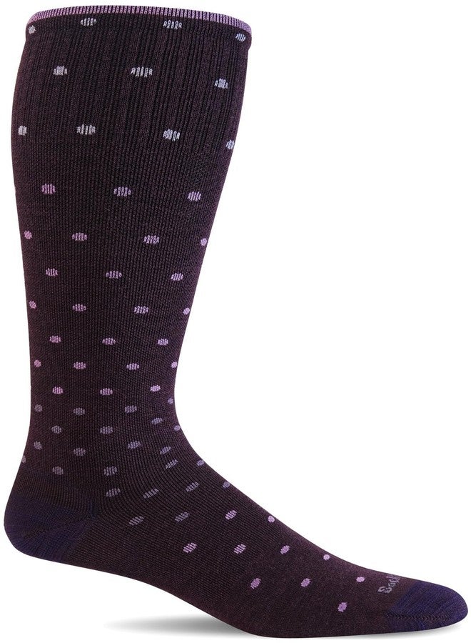 Sockwell Women's On the Spot Moderate Graduated Compression Sock, Blackberry - S/M - Image 1