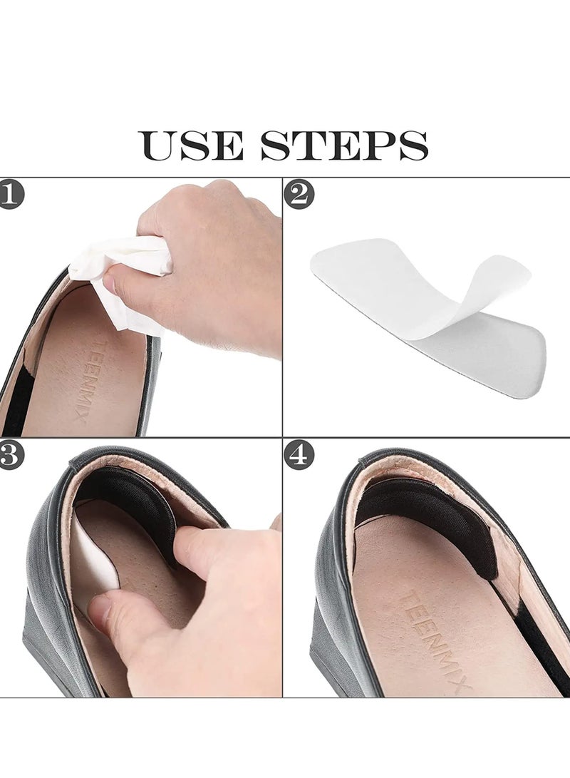 6 Pairs Heel Cushion Pads Shoe Grips Liner Self-Adhesive Insoles Foot Care Protector (Multicolor) - Image 3