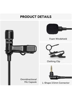 Hollyland Omnidirectional Lavalier Microphone for Lark Max Microphone System-Black  - Image 2