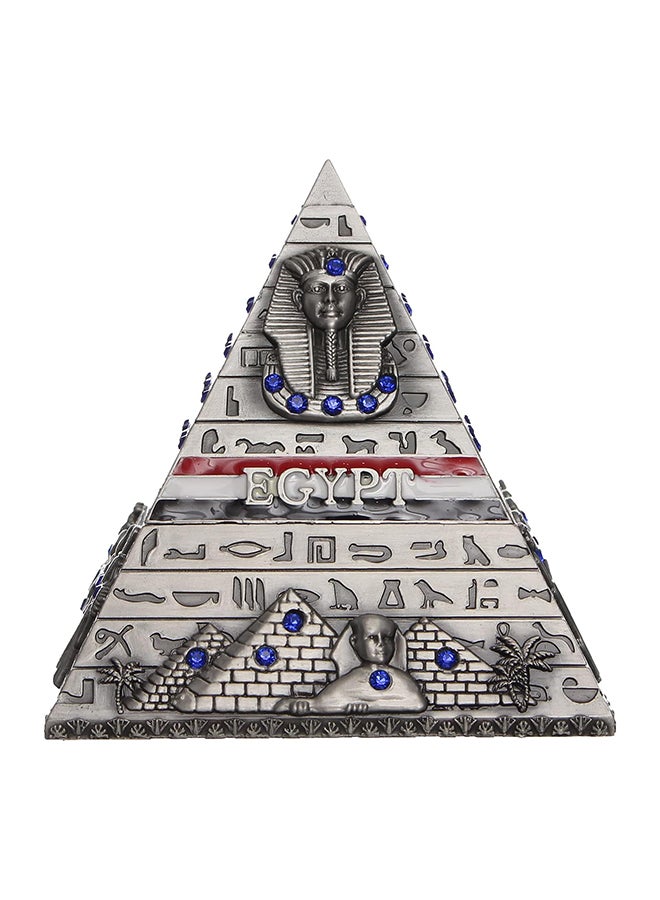 Ashtray Pyramid Shaped Decorated With Pharaonic Drawings  Multi Color