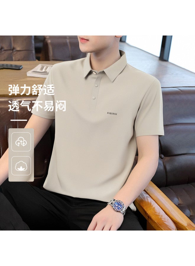 FOLUNSI lightweight, Breathable & Easy-care Bestseller Men's Summer Casual Polo Shirt With Flip Collar - Image 2