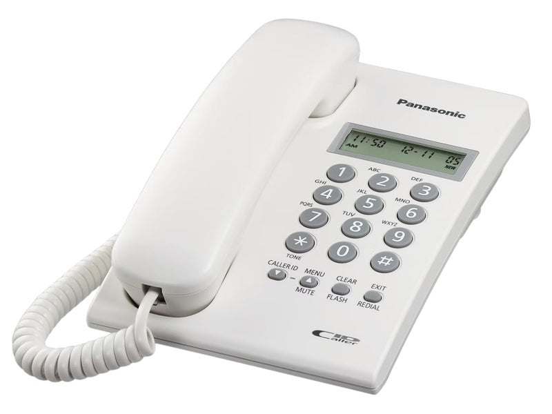 Panasonic Corded Telephone, White - Image 1