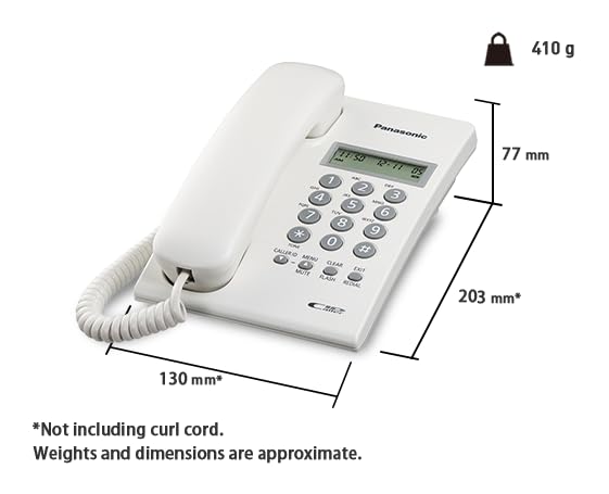 Panasonic Corded Telephone, White - Image 4