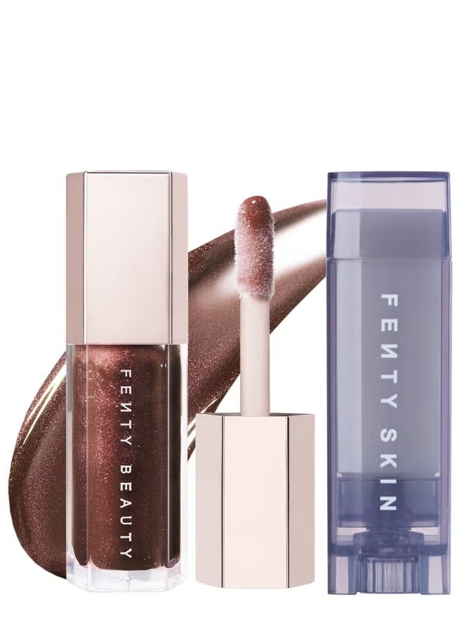 فنتي Fenty Beauty GLOSS BOMB X LUX BALM: Hot Chocolit - Image 4