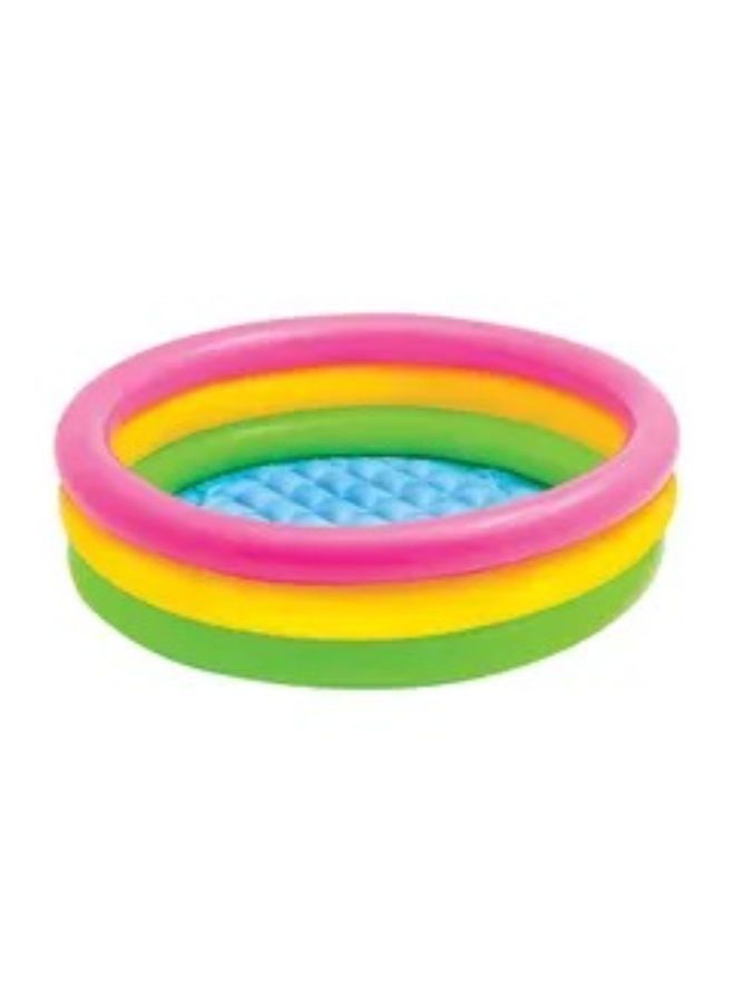 INTEX 3 Ring Sunset Glow Inflatable Baby Pool - Image 1