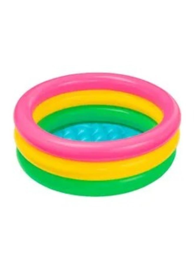 INTEX 3 Ring Sunset Glow Inflatable Baby Pool - Image 2