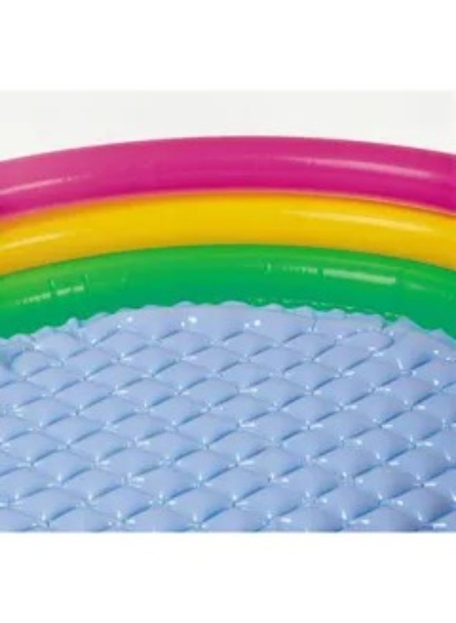 INTEX 3 Ring Sunset Glow Inflatable Baby Pool - Image 5