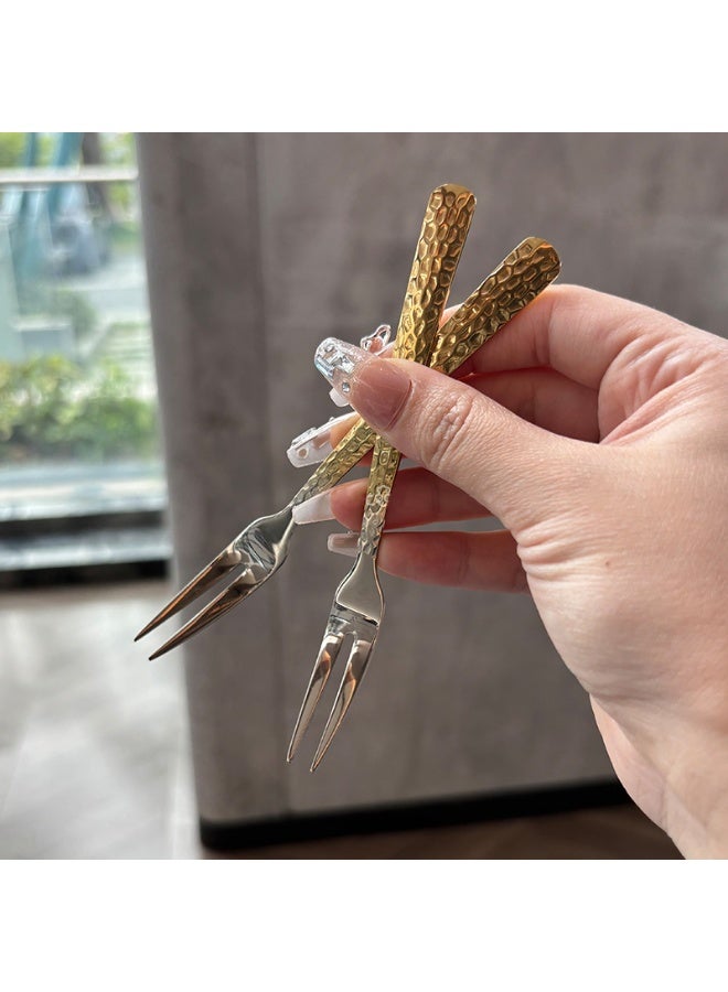 SHAOZHEN 12PCS Stainless 316 Steel Fork Set - Appetizer, Salad, Fruit, Western Steak, Coffee Stirring - Portable for Party, Travel, Hotel, Household Use - Upgrade to high quality - Image 3