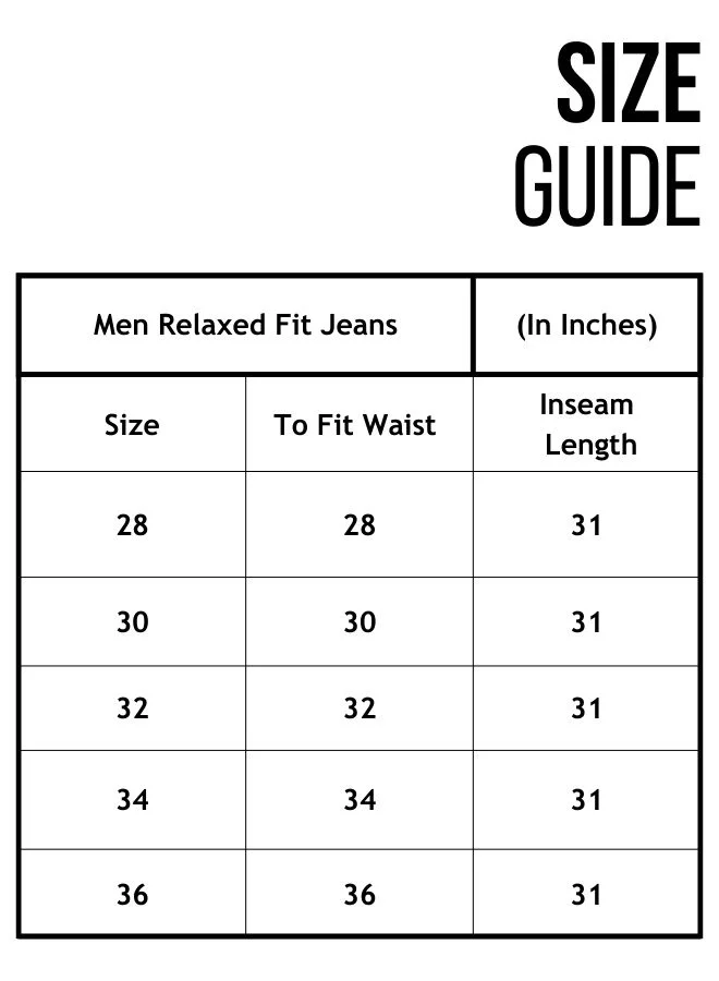 Hubberholme  Men Comfort Straight Tappered Fit Light Fade Mid-Rise Jeans for Men | Best Price UAE