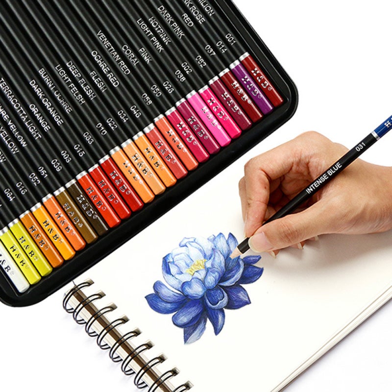 Color Pencils 72 Colors Ergonomic Design Drawing Kit - Aesthetic Improvement Painting Tool for School Students, Beginners, Art Enthusiasts - Image 4
