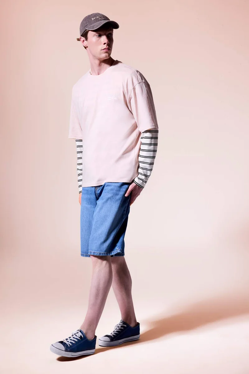 ديفاكتو Baggy Fit Bermuda Shorts