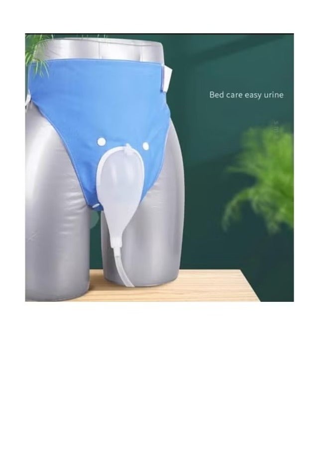 Generic Reusable Silicone Urine Collector with Portable Wearable Urinary Drainage Bag System Wearable Washable Urinal Collector for Old man while Sleeping Bed Patients for 60+ Years Old - Image 4