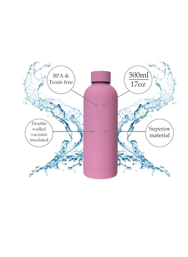 Stainless Steel Water Bottle - 500ml | Ideal for Outdoor Sports and Travel - Image 3