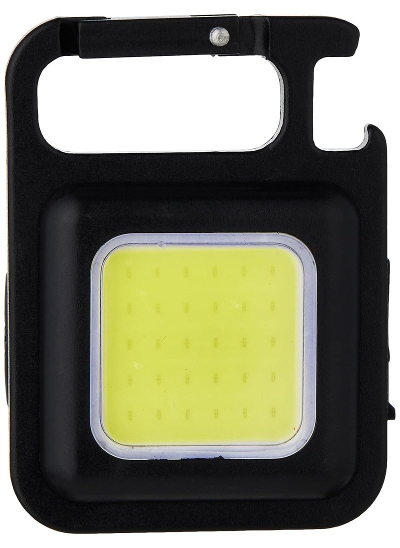 Pristar Pristar Small LED Flashlight 800 Lumens COB Rechargeable Keychain Mini Flashlight 4 Light Modes Portable Pocket Light with Folding Bracket Bottle Opener and Magnet Base for Fishing Walking Camping  - Image 2