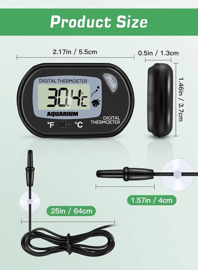 Zacro LCD Digital Aquarium Thermometer Fish Tank Water Terrarium Temperature - Image 4