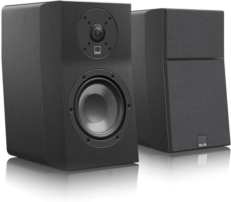 SVS Ultra Evolution Nano Bookshelf Speakers - Pair (Black Oak) - Image 1
