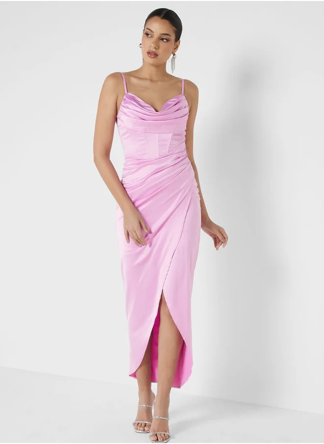 Jaded Rose Side Slit Dress