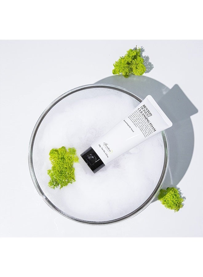 Benton Honest Cleansing Foam, 150g, Moisturizing, Soothing, Sensitive Skin, Dehydrated skin, Dermatologically Tested, Creamy and fine foam, Camelia Japonica Seed Oil, Palm oil derived surfactant - Image 5