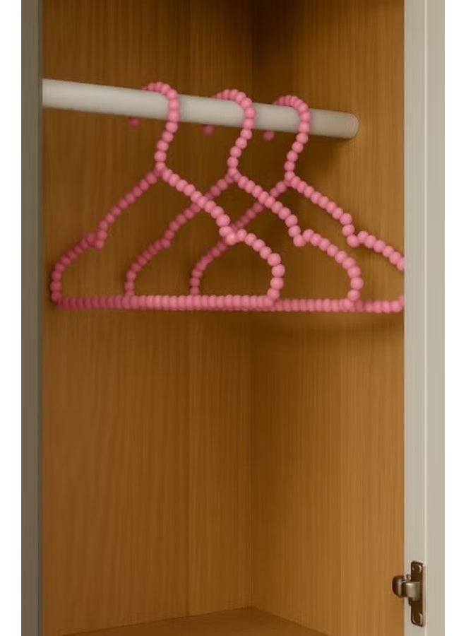 Plastic Bead Hangers Great for Underwear and Light Blouses in the Closet, 3 Pack - Multicolor - Image 3