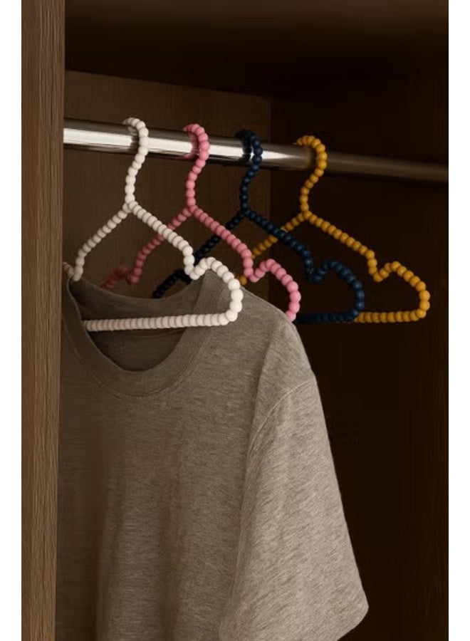Plastic Bead Hangers Great for Underwear and Light Blouses in the Closet, 3 Pack - Multicolor - Image 2