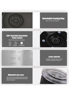 Brutelle Electric Milk Frother Steamer Milk Foamer 4 in 1 Multifunctional Hot Cold Milk Foam Maker 400W Automatic Quiet Milk Warmer Latte Cappuccinos Hot Chocolate  - Image 5