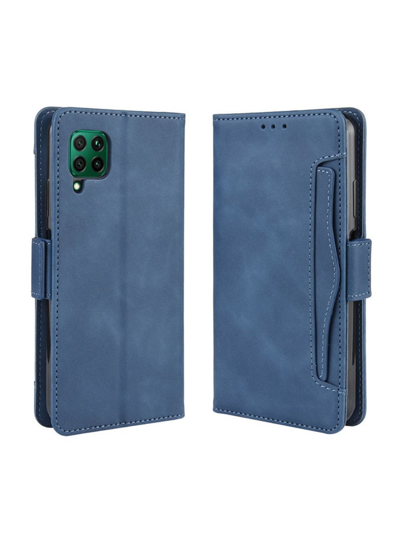 PU Leather Protection Cover Wallet For Huawei Nova 7i/6SE Blue - Image 1
