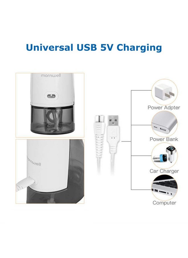 Mornwell Osser Cordless, Mornwell Water Flossers For Teeth - 300Ml Tank And 4 Jet Tips, 3 Modes Portable Dental Oral Irrigator, Braces Care, Rechargeable Waterproof Portable Water Flosser, White  - Image 3