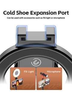 Fazza Magnetic Portable Expandable Selfie Stick Tripod Stand with Bluetooth Wireless Remote Control, Suitable for IPhone 15 14 13 12 and Android  - Image 4