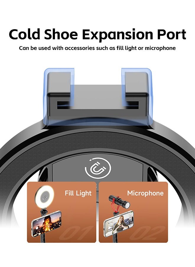 Fazza - Magnetic Portable Expandable Selfie Stick Tripod Stand with Bluetooth Wireless Remote Control, Suitable for IPhone 15 14 13 12 and Android - Image 1