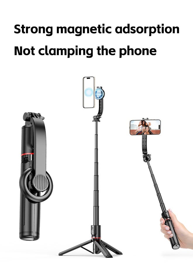 Fazza - Magnetic Portable Expandable Selfie Stick Tripod Stand with Bluetooth Wireless Remote Control, Suitable for IPhone 15 14 13 12 and Android - Image 1