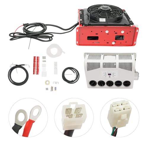 CNCEST 12V Truck Cab Air Conditioner 11000 BTU Split AC Fits Semi Trucks Bus RV Caravan Mini Split RV Truck Air Conditioner Unit Fit Semi Truck Caravan - Image 2
