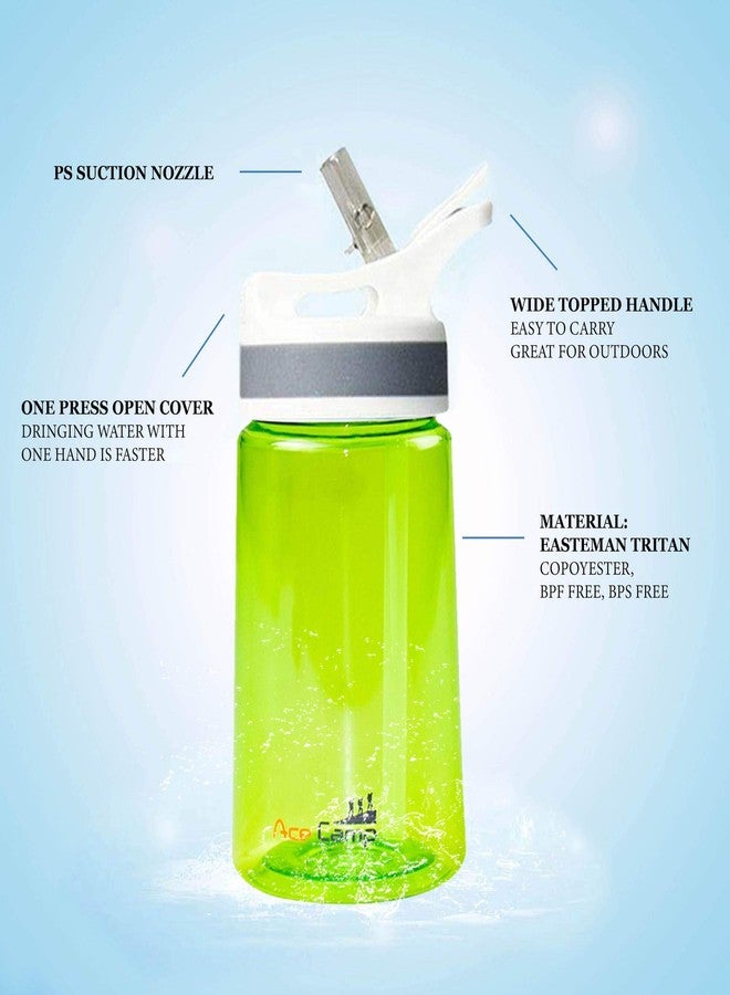 AceCamp TRITAN Portable Water Bottle for Kids, Toddlers, Adults, Odor & BPA-Free Leakproof Plastic Water Bottle, Hiking, Camping, School, Outdoors (12oz/20oz/27oz) (12 oz - Yellow) - Image 2